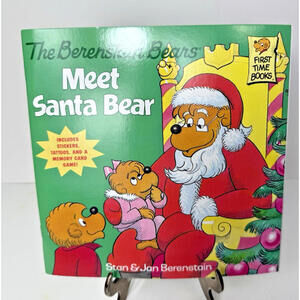The Berenstain Bears Meet Santa Bear (Deluxe Edition) Stickers Tattoos Like New